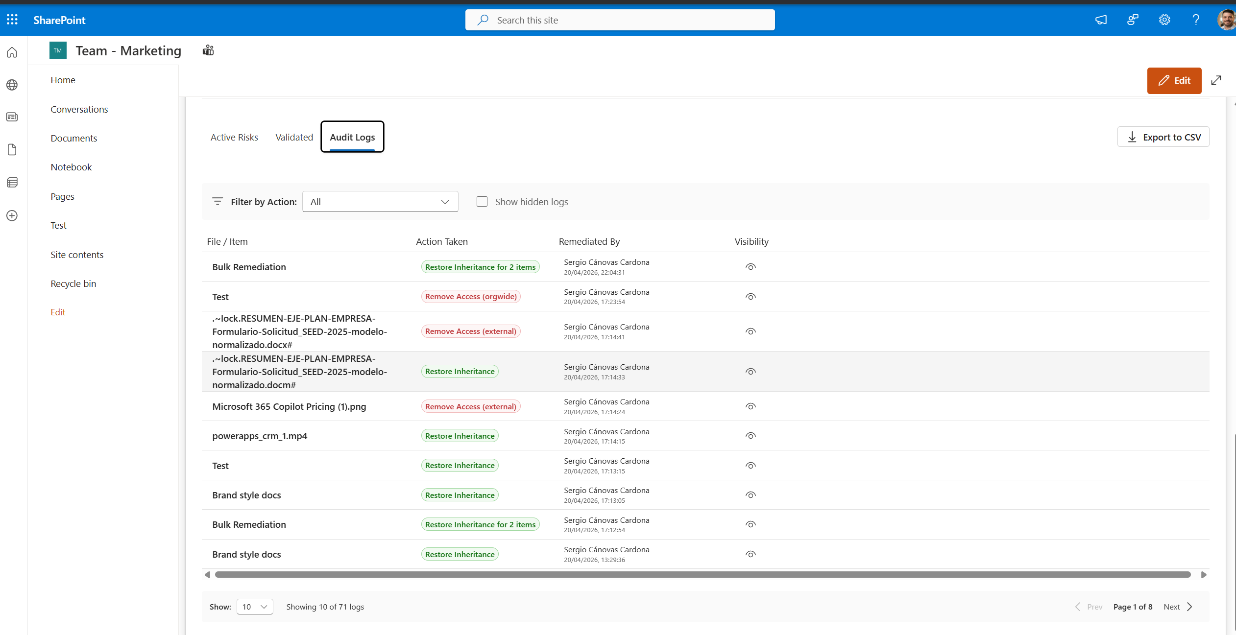 Audit Logs